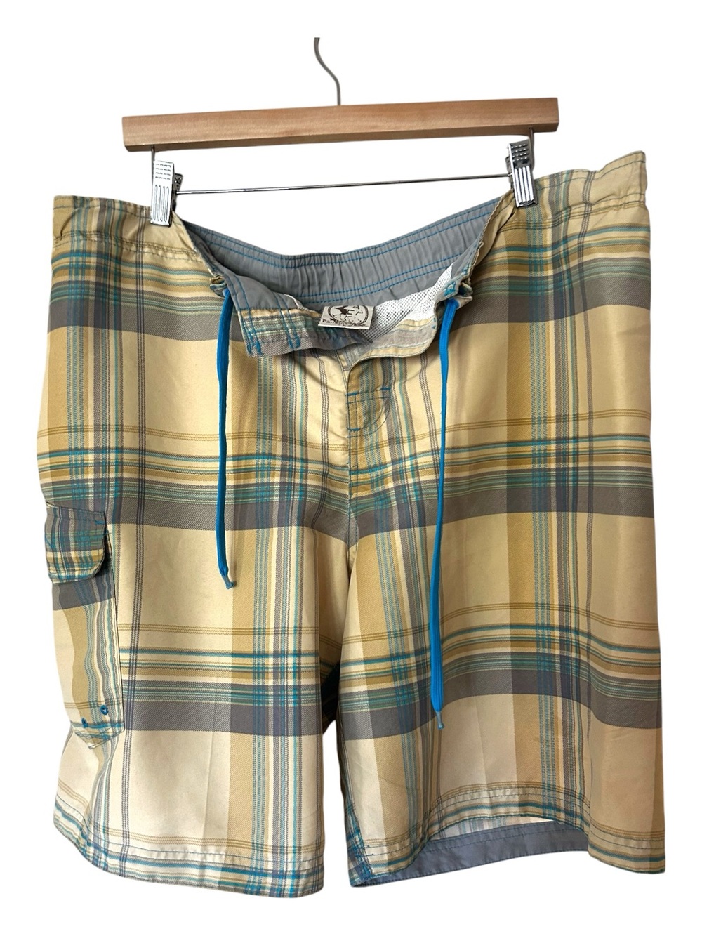 Men's Panama Jack Plaid Board Short Swim Trunks